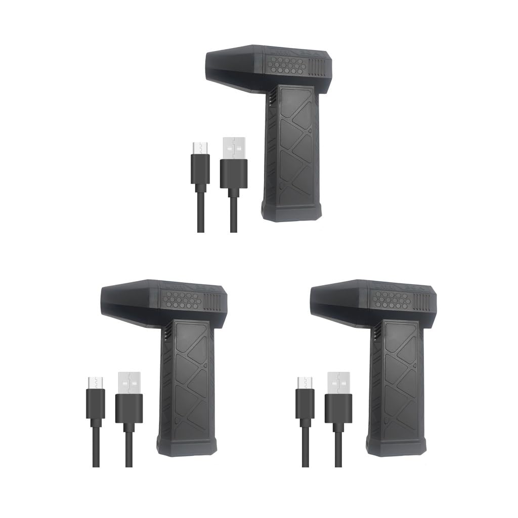3 zestawy mini dmuchawy strumieniowej, 13 0000 obr./min, elektryczny wentylator strumieniowy, lekka dmuchawa 3000 mAh, bezszczotkowy silnik, przenośna dmuchawa powietrza do czyszczenia samochodu,