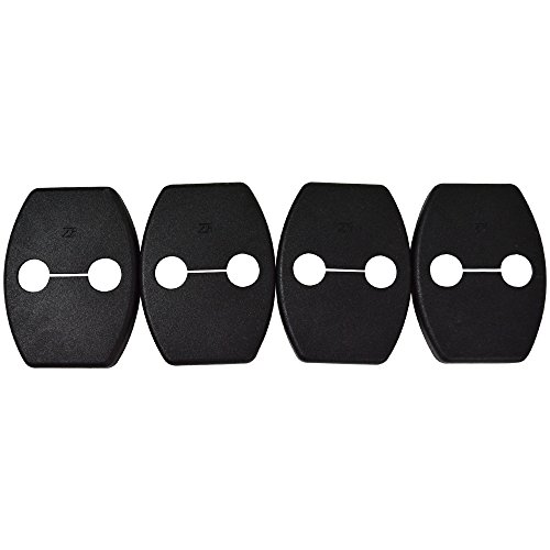 Bracket Cover Compatible with 2006-2011 Toyota Camry, PP Polypropylene Black Door Latch Striker Catch Bracket Cover Cap by IKON MOTORSPORTS, 2007 2008 2009 2010