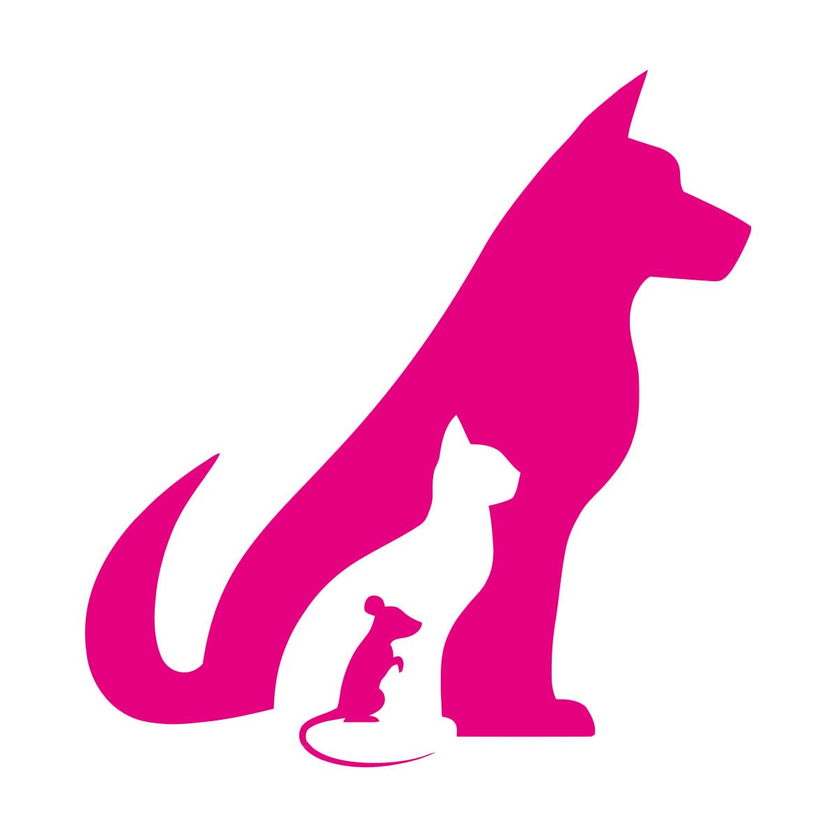 Vinyl Wall Decals Pet Dog Cat Mouse Animal Veterinary Grooming 81x85.4cm Multi Color Selection Extra Large Rosered — image 1