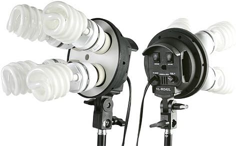 ePhoto 1600 Watt 2 SOFTBOX PHOTO VIDEO LIGHT STUDIO PHOTOGRAPHY VIDEO LIGHTING KIT WITH CASE by ePhotoINC VL9004S