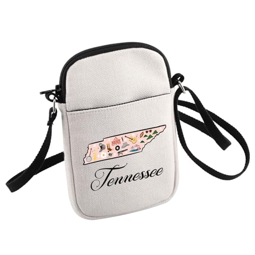 HOLLP Welcome Gift Tennessee State Crossbody Bag Tennessee Travel Small Sling Bag Tennessee Pride Gift