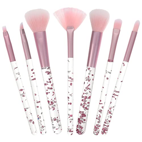 FRCOLOR Make Up Brushes, 7pcs Daily Use Foundation Powder Concealers Eye Shadows Makeup Brush Set