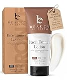 Face Tanner - USA Made with Natural & Organic Ingredients, Gradual Facial Self Tanner Lotion for Natural-Looking Fake Tan & Streak-Free Natural Glow