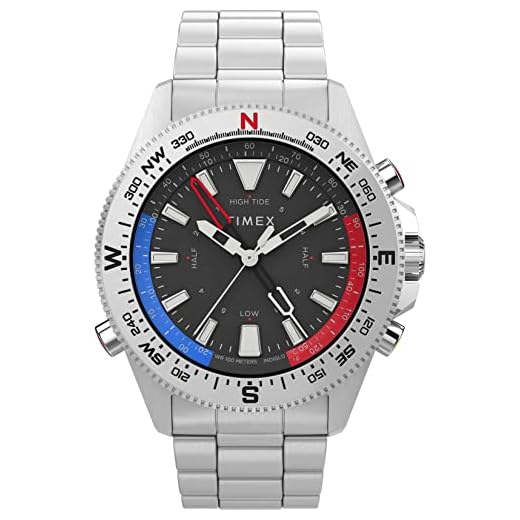 Timex Reloj Analógico para Hombres de Cuarzo con Correa en Acero Inoxidable TW2V41800