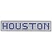 Houston Blue Tile Curb Street Sign Address Iron On Embroidered Patch