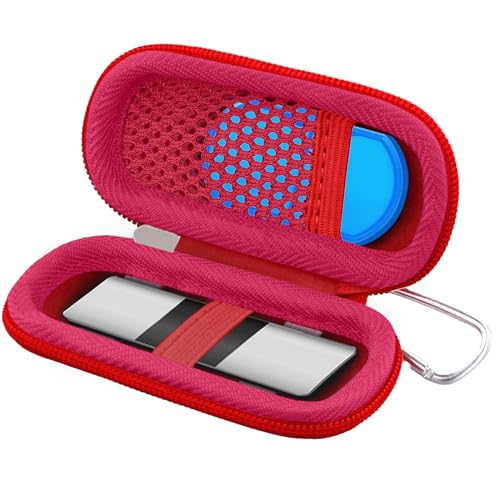 Funda rígida Khanka para AliveCor KardiaMobile 6L EKG estuche rojo moderno anticaídas