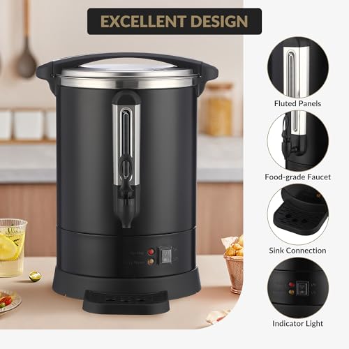 Cafetera de filtro con capacidad de 18 L y calentador rápido miniatura 3
