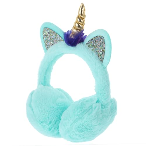PartyKindom Unicorn Earmuffs Plush Ear Muffs Warm Fluffy Ear Muffs Christmas Ear Covers
