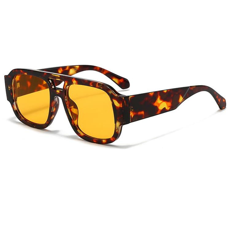 bullabulling Retro Pilot Sunglasses for Women Fashion Square Sun Glasses 2025 Ladies Punk Shades UV400 Men2