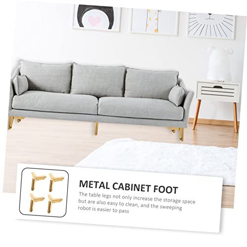 Patas de muebles de soporte triangular con base reforzada para elevar sofás y camas 5