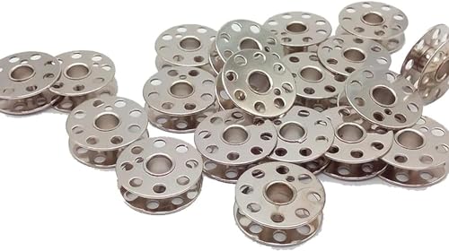 Bequilter Sewing Machine Bobbins #45785 for Singer 221 222 Featherweight 301 for Bernina 117 217 540 (20pcs)