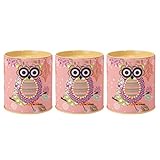 Balacoo 3Pcs Hibou Piggy Bank Kidscoin Banque Toile Money Banque Money Banque Décorative Money Boîte Boîte Jarre pour Enfants Cadeaux Accueil Décoration Random Couleur