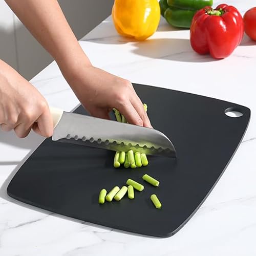 BESTCOOK Wood Fibre Chopping Board for Kitchen, High Density Anti-Porous, BPA Free, Dishwasher Safe, Knife-Friendly, Eco-Friendly, Reversible for Meat, Bread and Fruit, 37 x 27 x 0.6 cm - Image 3