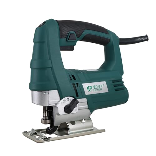Image of Progen 9465-HG Professional 650W Jigsaw Machine | Variable Speed 2800 RPM | Precision Wood, Metal & Plastic Cutting Tool with Ergonomic Design - 6 Months Warranty