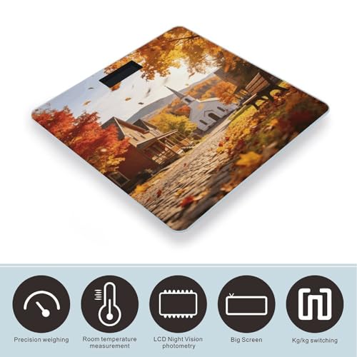 Báscula de baño digital con pantalla LED y vidrio templado miniatura 3