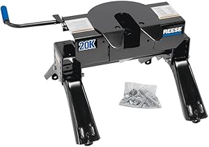 Reese 30119 Fifth Wheel Hitch 20,000 lbs. Capacity, Dual Jaw, Complete System, Industry Standard Mount, Rated up to 20,000 lbs. towing capacity and up to 5,000 lbs