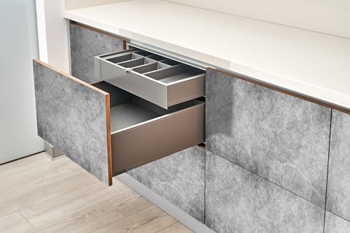 Papel pintado hormigón oscurecido autoadhesivo Wallfluent de 100x50 cm para decorar muebles de salón 5