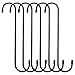 Produktbild Swatowot 6 Pack 25 cm Extra lange S Haken hängende Korbhaken Schwarz Heavy Duty Haken Pflanzenhaken im Freien Verlängerung Haken für hängende Pflanze, Haken für Schrank, Blume, Korb, Garten