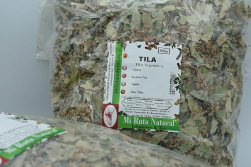 Tila con azahar 1000 gr - Tila Natural 100 % 1Kg - Infusión Natural de Hoja de Tilo con Azahar