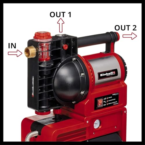 Einhell Hauswasserwerk GE-WW 1246 N FS (1.200 Watt, 4600 L/h max. Fördermenge, Flow-Sensor inkl....