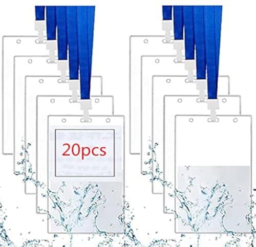 La confezione include: 20 x porta badge in plastica PVC, 20 x corda, la quantità è abbastanza per soddisfare le tue esigenze