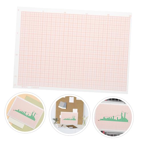 Hojas de papel cuadriculado rosa A4 que evitan la fatiga visual al hacer gráficos y dibujos técnicos 6