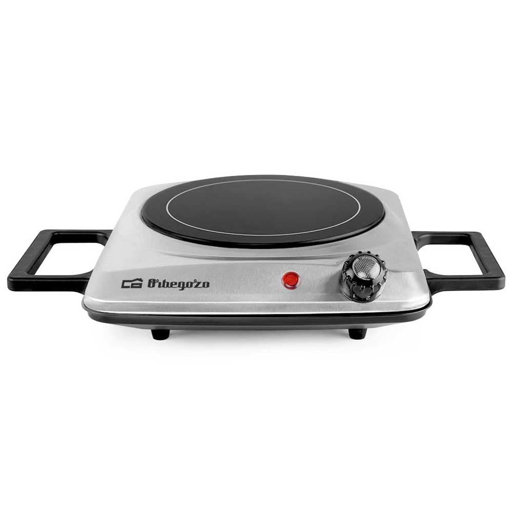 Orbegozo PCE 4050 - Placa vitrocerámica, termostato regulable, cuerpo de acero inoxidable, piloto de funcionamiento, 1200 W