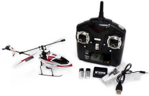 New & Improved WL V911 4 CH Single Rotor Helicopter Version 2 Red / White by WE-R-KIDS