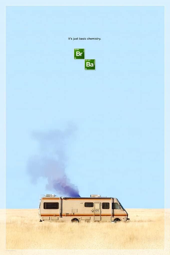 PosterOffice Breaking Bad - It's Just Basic Chemistry (X-Arnet, Final Season) Promotional Poster Size 24"x36" (60.96 x 91.44 cm) An Authentic Print with Holographic Sequential Numbering