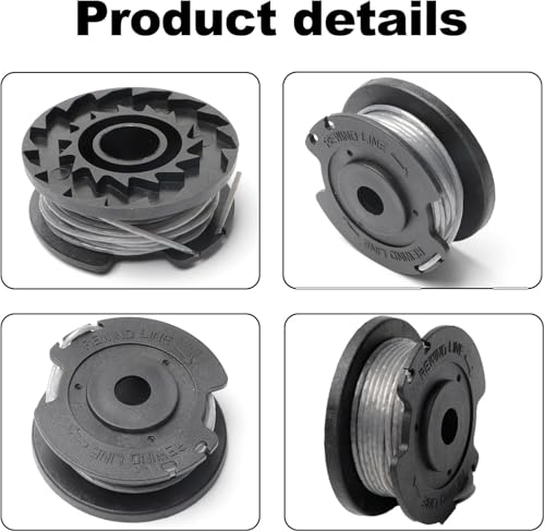 Lookka 3 Pcs Strimmer Spool Replacement for for Bosch ART 23 SL 26 SL, EasyGrassCut 18, 23, 26, 18-230,18-260, Grass Trimmer F016800569 F016800385 Strimmer Wire Replacement Spool and Line
