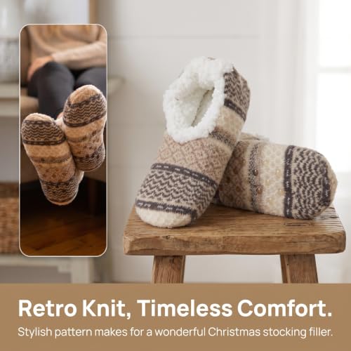 Slipper Socks Women 4-7 Non Slip, Fleece Foot Warmers Xmas Gifts for Ladies — photo 3