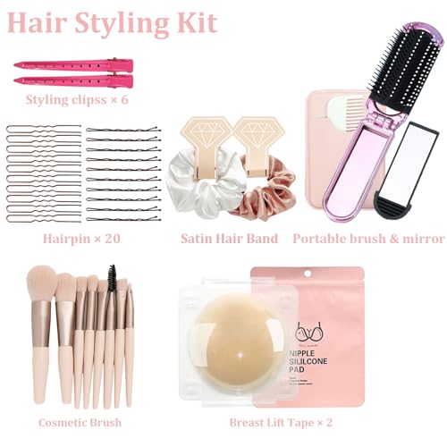 60+ PCS Wedding Emergency Kit With Makeup Bag for Women, Wedding Day Must Haves Essentials Survival Set for Team Bride, All in One Kit Personal Care Women's Travel Set4