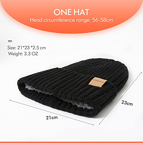 Zowya Ultrawarm Winter Beanie For Men & Women Thermal Lining Double-Layer Skully Thick Knit Beanie Comfortable Skull Cap Windproof Outdoor thumb #1