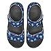 Ocxbuir Unisex-Child Kids' Double Buckle Sandal Jellyfish Fashion Cute Print Sandals Summer Outdoor Athletic Sport Slides Size Little Kids 12.5 Black Sole