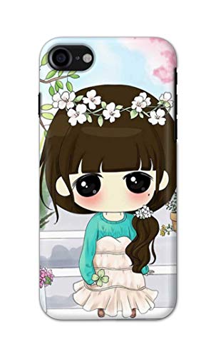 Image of PRINTFIDAA Cartoon Girl Printed Designer Hard Back Case Cover for Apple iPhone 7 (4.7 inch) / iPhone 8 (4.7 inch) / iPhone SE 2020, A1778, A1660 -(RP) MVN1009