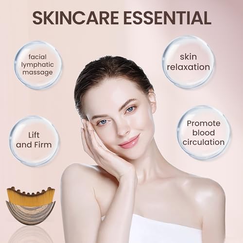 Image of New Lymphatic Contour Face Brush for Sculpting, Lymphatic Drainage Massager for Face, Ergonomically Designed to Fit The Skin Precisely and Relieve Fatigue, Improves Skin Glow & Absorption (1 Pack)