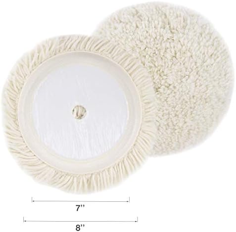 CASOMAN 7-Inch Buffing and Polishing Pad Kit, 7 Pieces 7" Polishing Sponge, Waxing Buffing Pad Kit