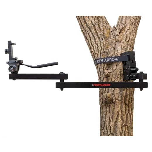 Fourth Arrow Camera Mounting Arm for Filming Hunts - Fourth Arrow Baton 2.0 Beginner Arm with Video Head for Small Cameras & Cell Phones, Lightweight & Durable, Easy to Use, Wide Range of Motion