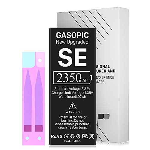 [2340mAh] Battery for iPhone SE 2016 1st Generation, Upgraded New 0 Cycle Higher Capacity Replacement Battery with Repair Tool Kit [2 Year Service]
