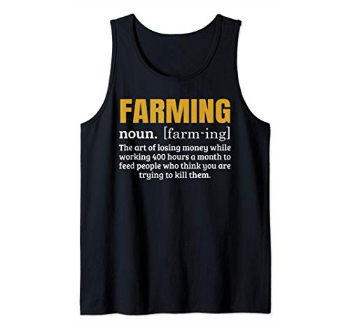 Farming Definition Support Local Farmer Quotes Farm Gift Camiseta sin Mangas