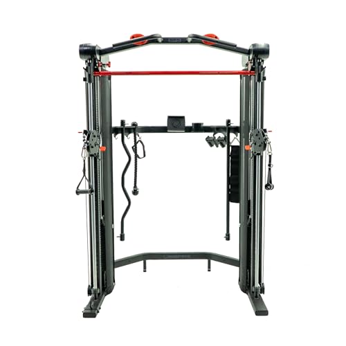 Inspire Fitness SF5 Smith Functional Trainer, Premium Home Gym - 2 x 165Lb Upgradeable Weight Stacks - Built-in Smith Machine - Accessory Package - Optional Free Weight Storage (SF5.1)