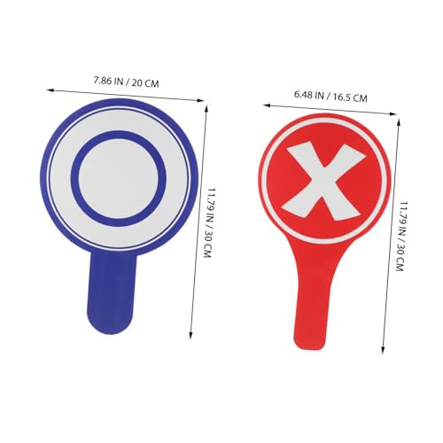 3 paletas de votación para aula y eventos, colores surtidos miniatura 2