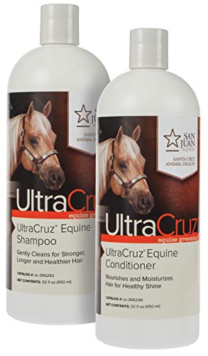 UltraCruz Equine Horse Shampoo and Conditioner Bundle, 32 oz Each