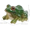 Frog Statue Ornaments - Resin Frogs Micro Landscape Craft Animal Sculpture 2pcs for Garden Yard Patio Fairy Garden Accessories Decor