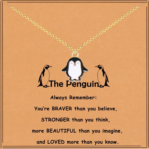 Penguin Gifts for Girls Women Cute Penguin Pendant Necklace Penguin Jewelry Gifts Penguin Lover Gifts Penguin Spirit Animal Gift