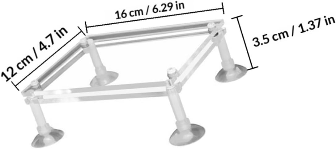 COLLBATH Aquarium Submersible Water Pump Holder Shockproof Rack Medium Size Sand-Proof Stand for Fish Tank Pump Accessories