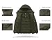 wantdo Men's Hooded Winter Jacket Windproof Warm Puffer Coat Bubble Jacket(Army Green, Medium)