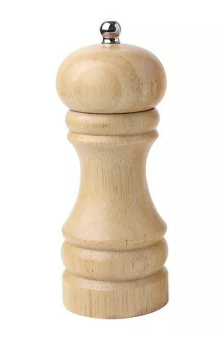Shoppers Hub PNQ Wooden Light Brown Pepper Mill in Box Packing Spice Grinder Pepper Mill Gift Box for Heavy Duty Use in Homes, Restaurants, Hotels and Commerical Places. (Size: 6 Inches)-image-16