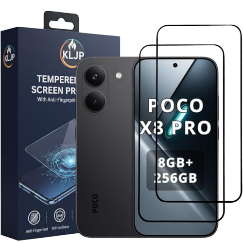 Image of Gorilla Tempered Glass For Nothing Poco X8 Pro With Installation Kit | Edge to Edge Coverage | Black (Pack Of 2)