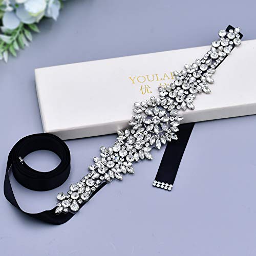 Topqueen damesceintuur met glanzende strassteentjes en kraaltjes, ideaal voor trouwjurken - Image 4